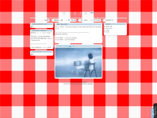 blog screenshot