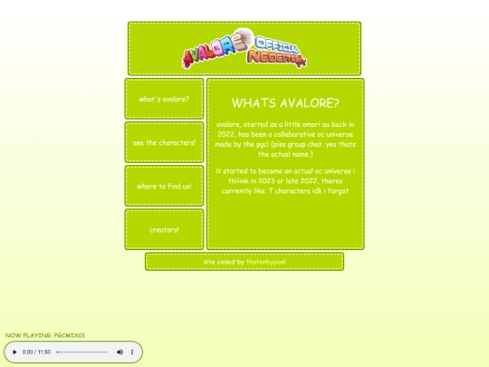 avaloreinfo screenshot