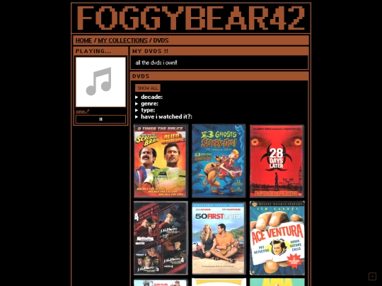collections/dvds screenshot