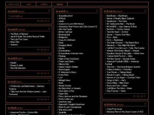 lists/queue screenshot
