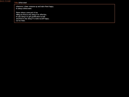 writing/poetry/bittersweet screenshot