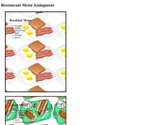 Documents/restaurant-menu screenshot