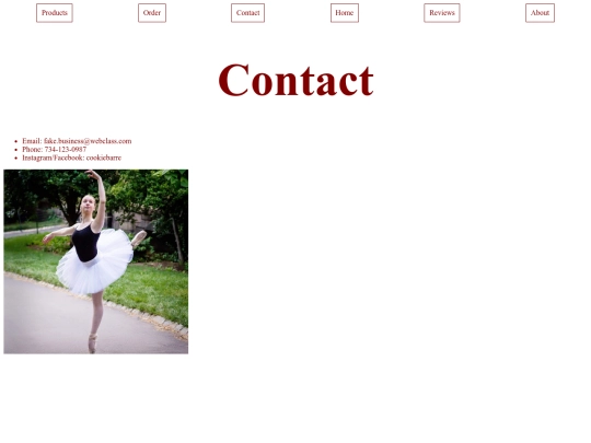 finalproject/contactpg screenshot