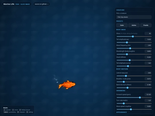 marine-life-js screenshot