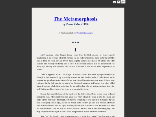 metamorphosis screenshot