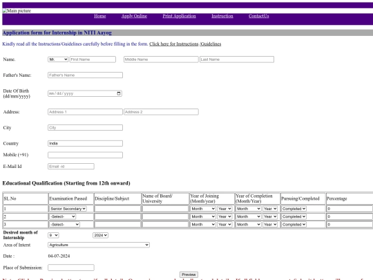 NITI/apply screenshot