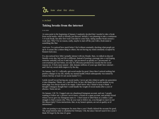 archive/n0/blog/takingbreaks screenshot