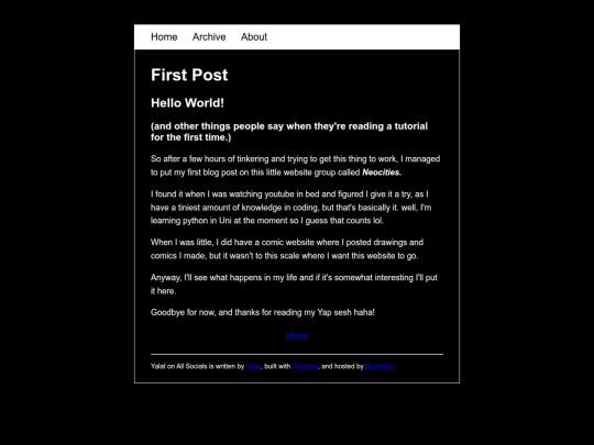 posts/2026-13-04-First Post screenshot