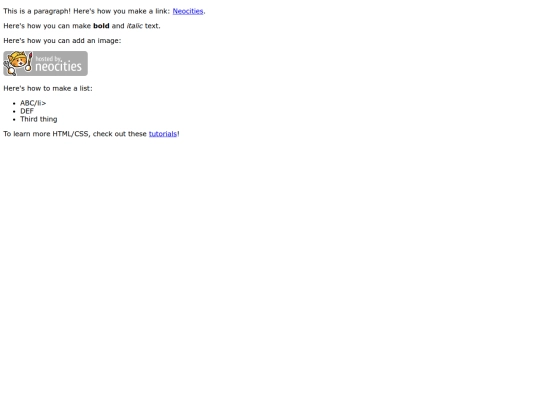 index screenshot