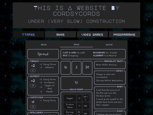 ttrpgs/sprout/sheet screenshot