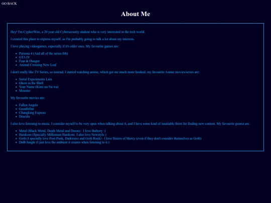 $/aboutme screenshot