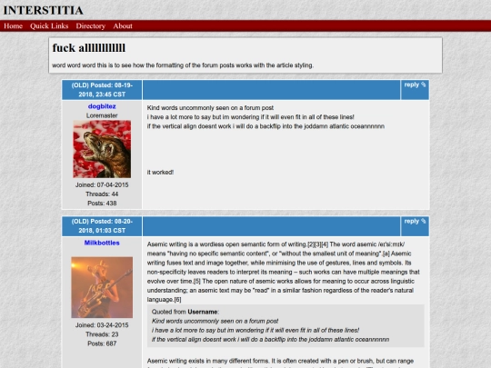utility/forumtest screenshot