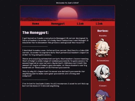 honeypot screenshot