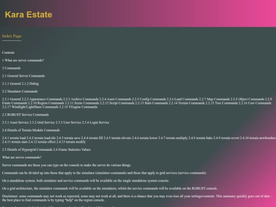 commands screenshot