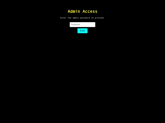admin screenshot