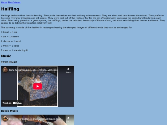 outcast/halfling screenshot