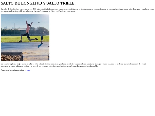 Diseño de estructura/Atletismo screenshot