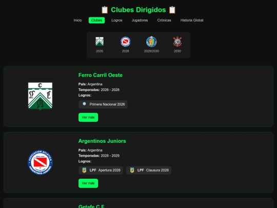clubes screenshot