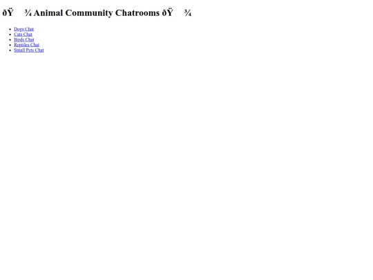 Chatrooms screenshot