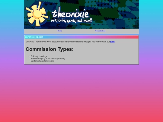 commissions screenshot