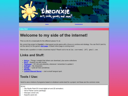 index screenshot