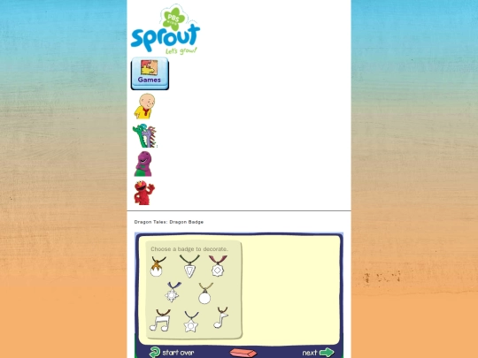sproutonline2008/DragonTalesbadge screenshot