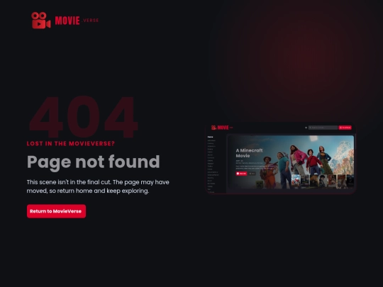 MovieVerse/404 screenshot