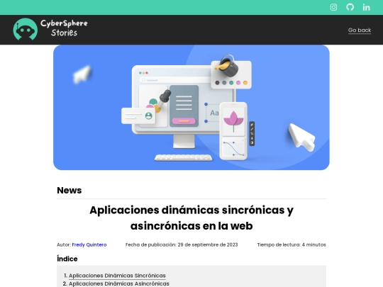blog/article_webapp screenshot