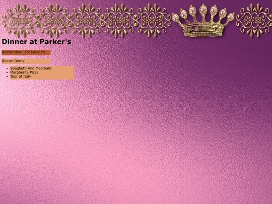 MenusDinner screenshot