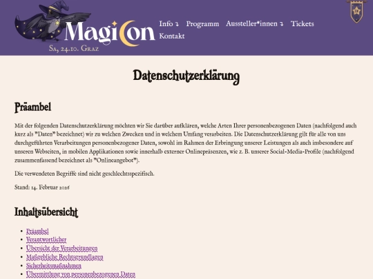 datenschutz screenshot