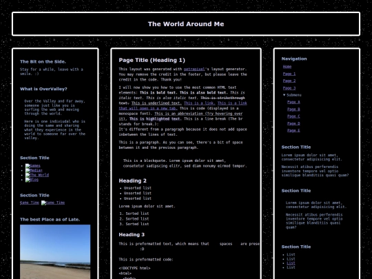 OverValley/Blog screenshot