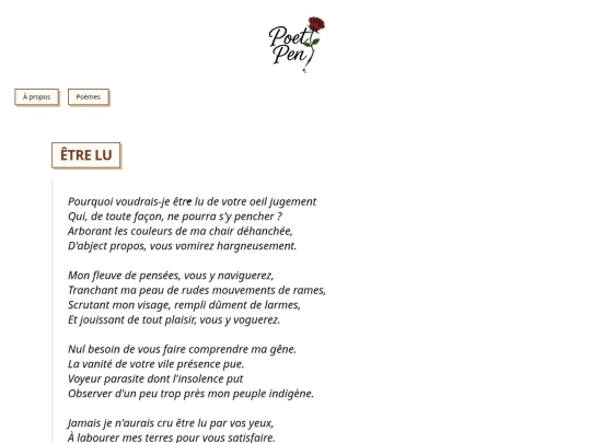 poems/etre-lu screenshot