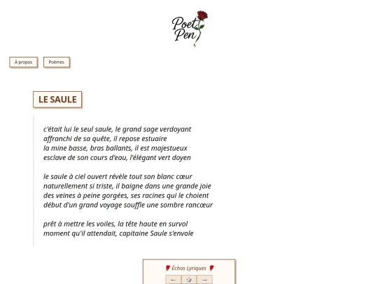 poems/saule screenshot