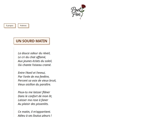 poems/sourd-matin screenshot