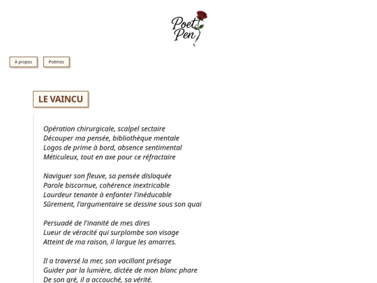 poems/vaincu screenshot