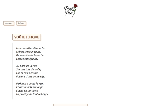 poems/voute-elfique screenshot