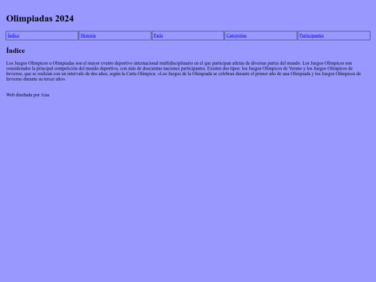 Olimpiadas/plantilla screenshot