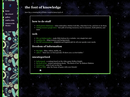 links screenshot