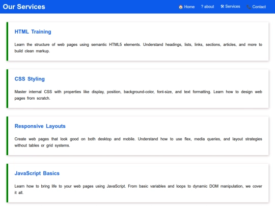 service screenshot