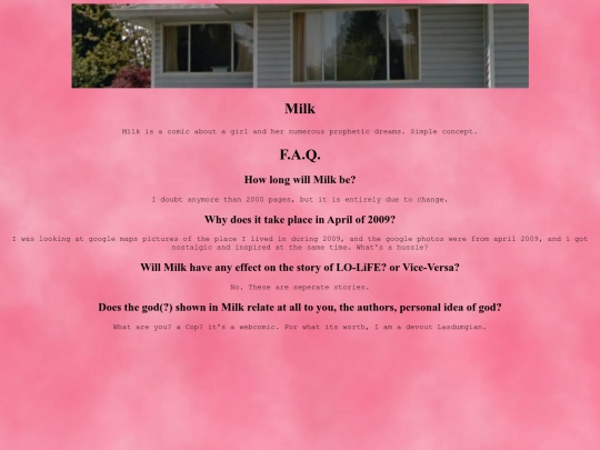 milk/info screenshot