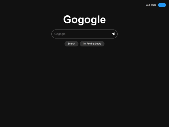 dark mode screenshot
