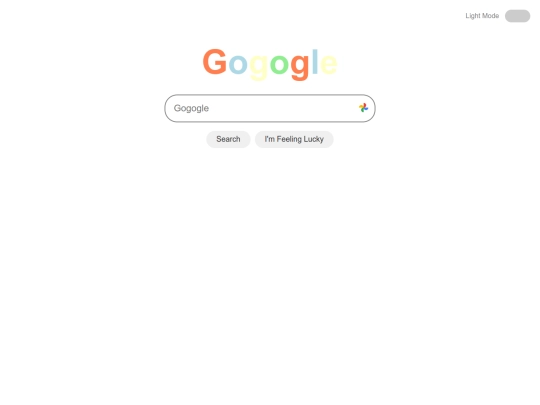 light mode screenshot