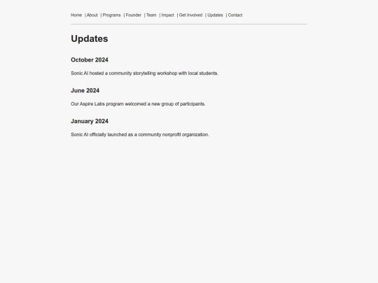 updates screenshot