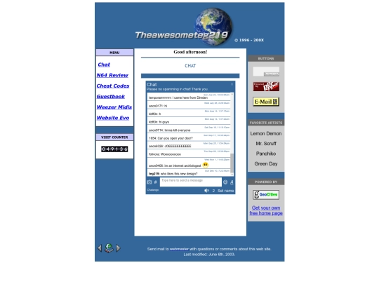 Chat screenshot