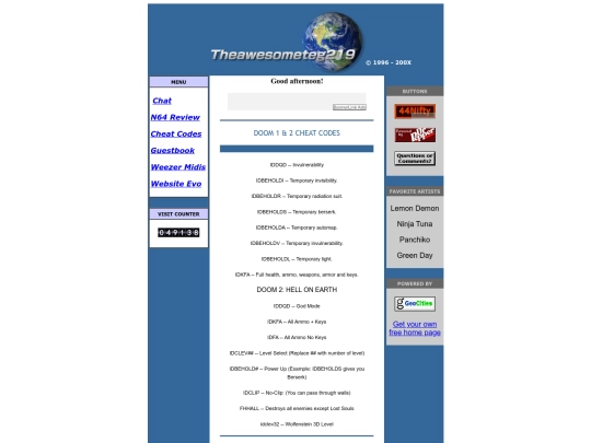 cheats screenshot