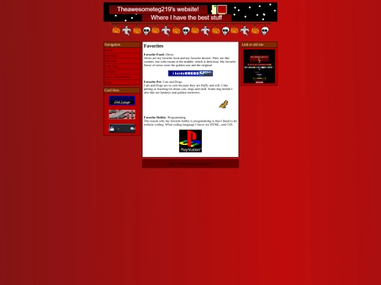 favorites screenshot