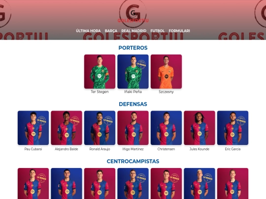 submenubarça/jugador screenshot