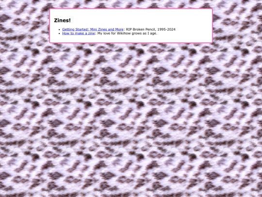 zines screenshot