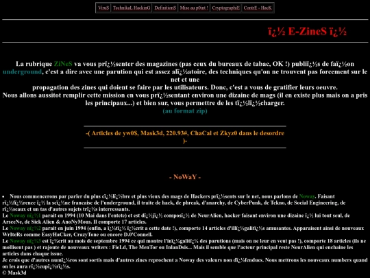 zines screenshot