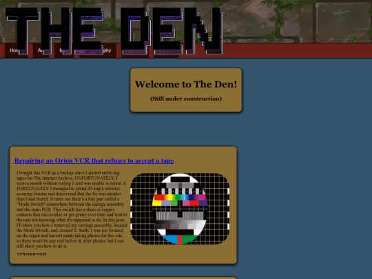 projectpages/vintagetech screenshot